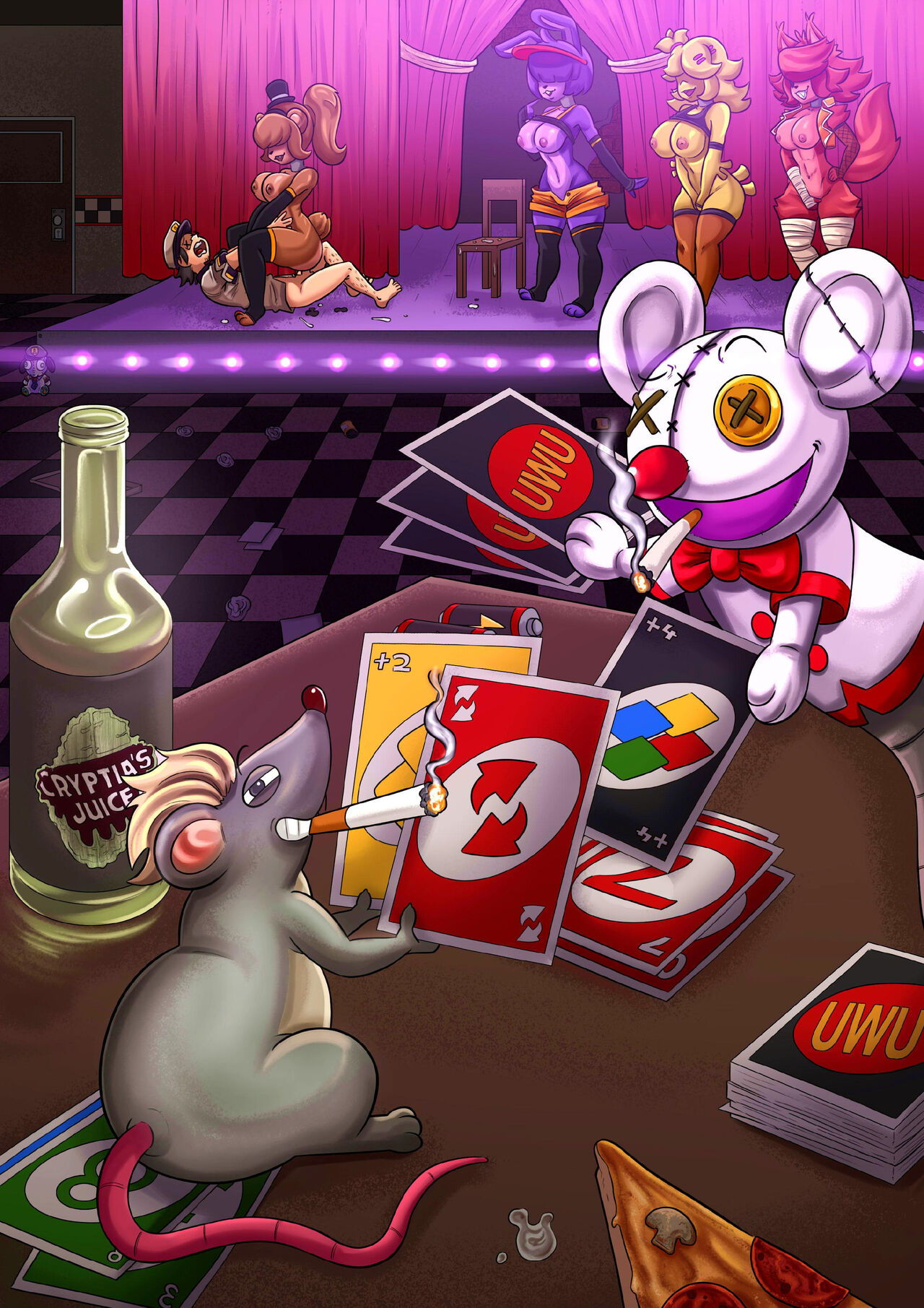 【五夜后宫汉化组】FAP NIGHTS COMIC 3 :"THE OBSERVER" image number 25