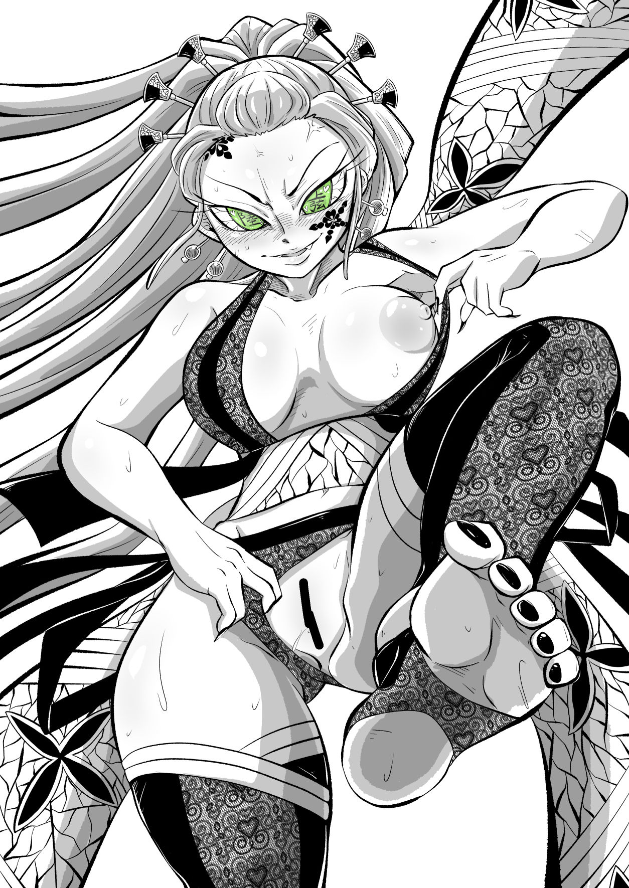 [Warui Yume (Aimu)] Oni o Kuruwasu Amai Mitsu (Kimetsu no Yaiba) [English] [Kappasa] image number 30