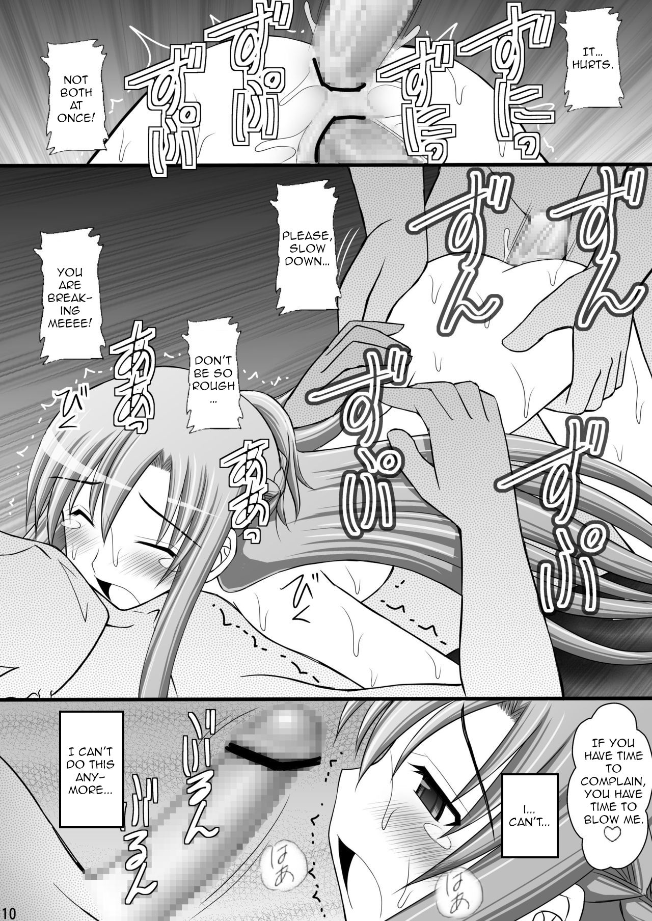 [Asanoya (Kittsu)] Toraware Hime III - Asuna Nakadashi 100-nin Dekiru ka na | Hostage Princess III (Sword Art Online) [English] [HypnoMangaEditor] [Digital] imagen número 9