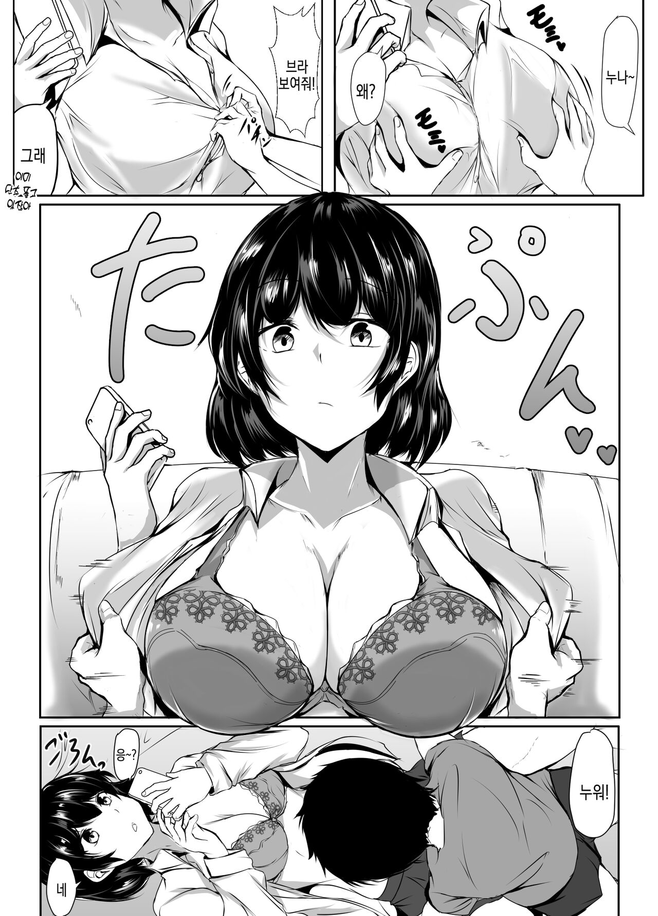 [Ishi Kenpi (Issi-13)] Otouto no Ecchi na Itazura ni Kanyou Sugiru Mukiryoku na Ane | 동생의 야한 장난에 너무나도 자비로운 무기력한 누나 image number 4
