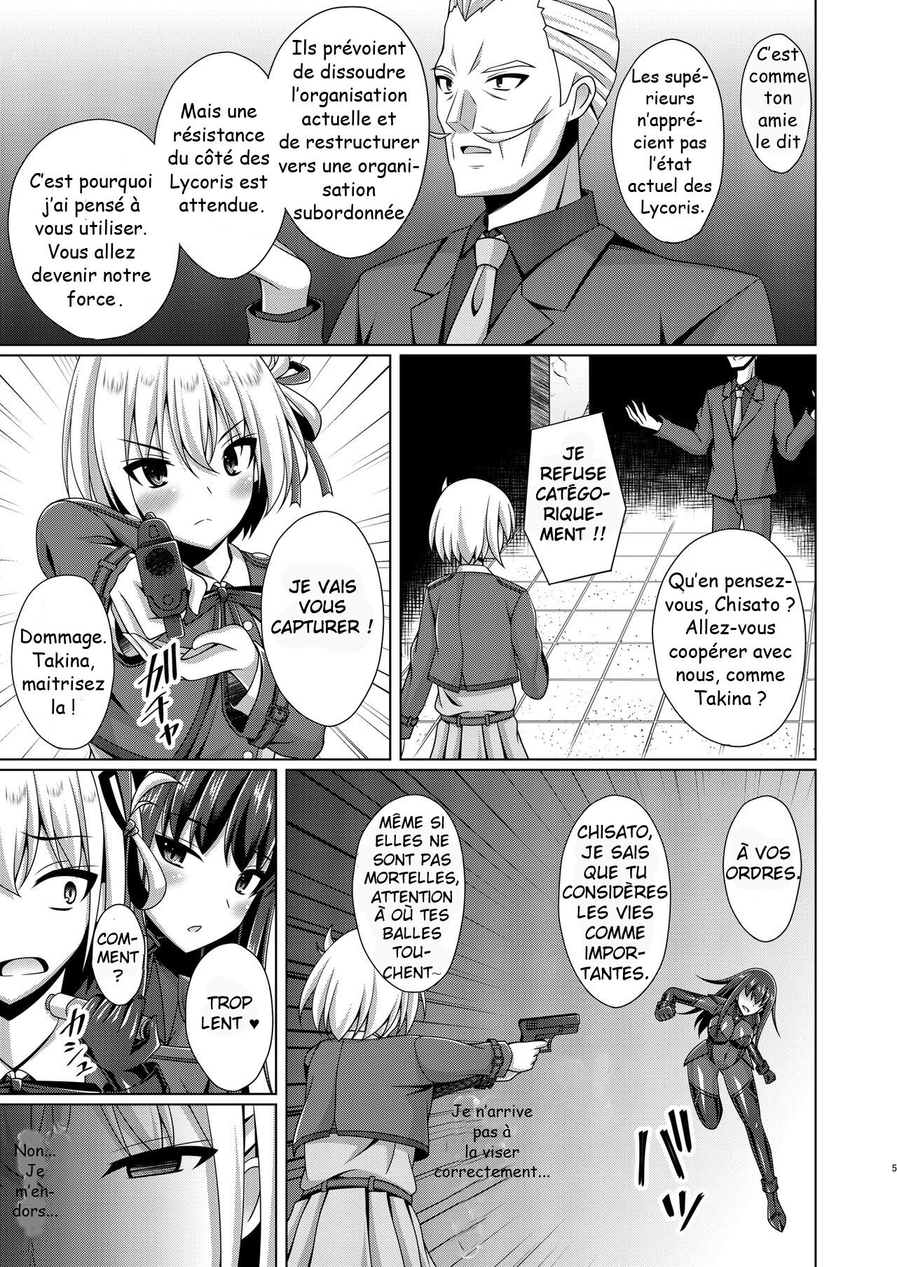 [Imitation Moon (Narumi Yuu)] Higan no Hana wa Midara ni Otsu | les fleurs tombent dans la luxure (Lycoris Recoil) [French] [GurH scanlation] [Digital] Bildnummer 4