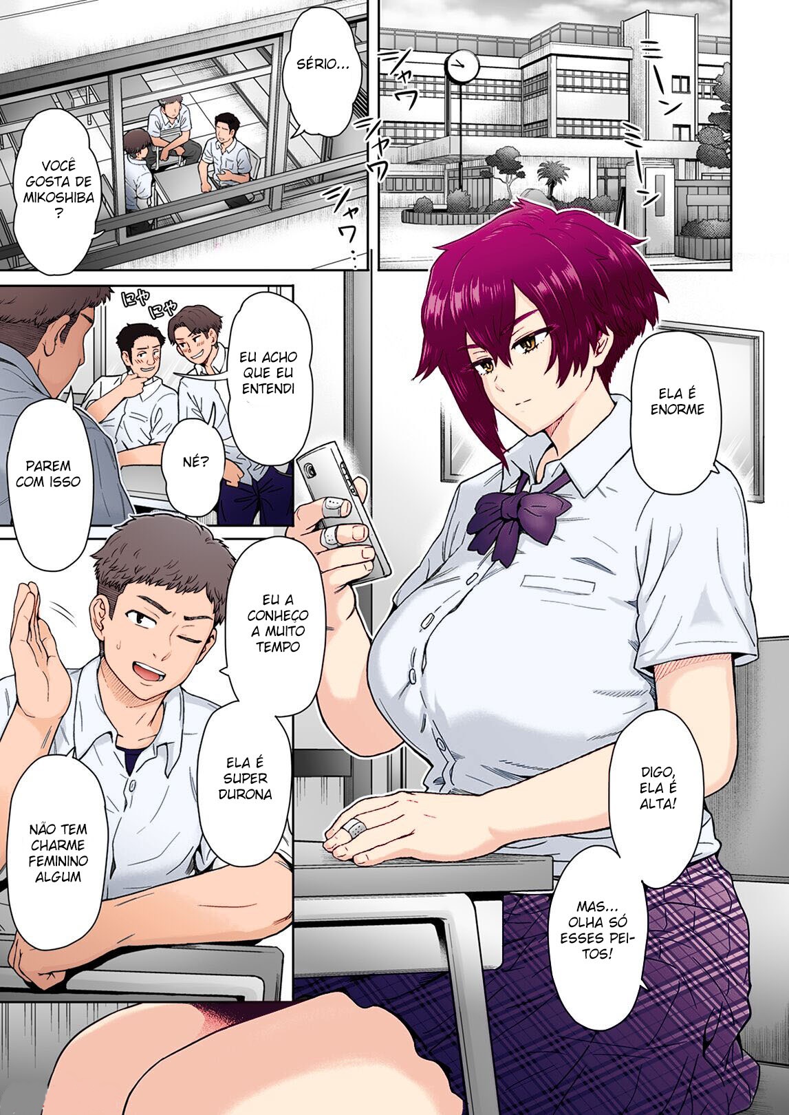 [Eight Beat (Itou Eight)] Fuaiso de Senotakai Kanojo ga Ore no Shiranai Ma ni… - My Unfriendly Tall Girlfriend Became Like That Behind My Back [Portuguese-BR] image number 2