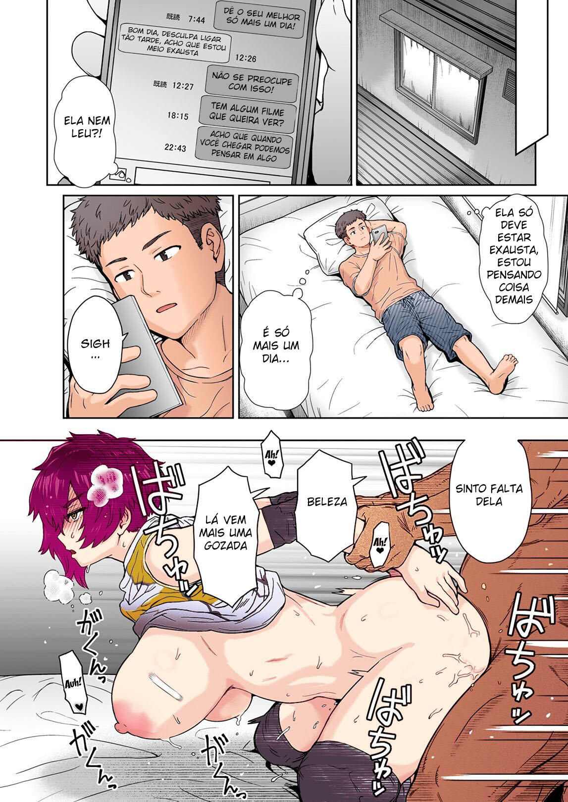 [Eight Beat (Itou Eight)] Fuaiso de Senotakai Kanojo ga Ore no Shiranai Ma ni… - My Unfriendly Tall Girlfriend Became Like That Behind My Back [Portuguese-BR] image number 25