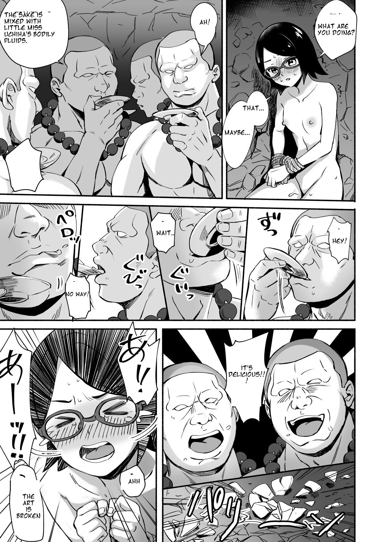 [Silver Dog] Sarada-chan no Chakra o Fuuin Shite Shugyou to Itsuwari Eroi Koto o suru Hon | A book about training and tricking Sarada-chan, who had her chakra sealed, into doing erotic things (Boruto) [English] [Smiling_Pirate] [Digital] image number 15