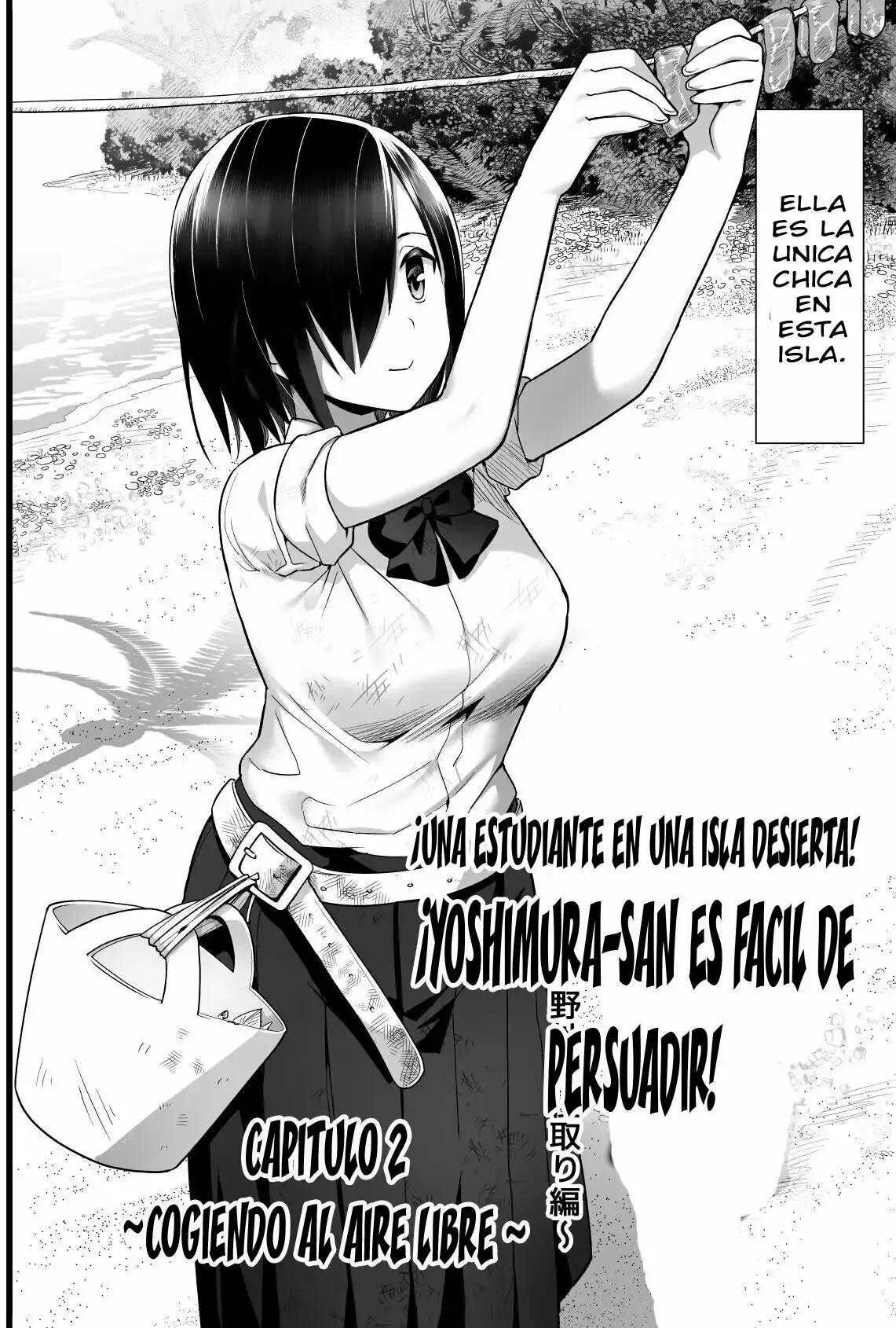 [OTOREKO (Toilet Komoru)] Mujintou JK! Choroi yo Yoshimura-san! Volume. 2 ~Yagai de Netori Hen~ | ¡Una estudiante en una isla  desierta!  ¡yoshimura-san es facil de persuadir! Capitulo 2 ~Cogiendo al aire libre~ [Spanish]  [Decensored] [Digital] imagen número 4