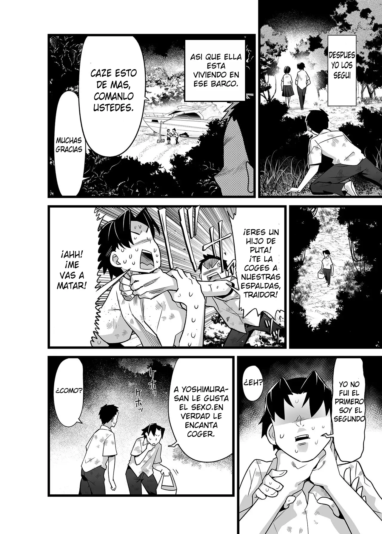 [OTOREKO (Toilet Komoru)] Mujintou JK! Choroi yo Yoshimura-san! Volume. 3  ~Minna de  Netori Hen~ |  ¡Una estudiante en una isla  desierta!  ¡yoshimura-san es facil de persuadir! Capitulo 3 ~Cogiendo con todos~ [Spanish]  [Decensored] [Digital] 图片编号 6