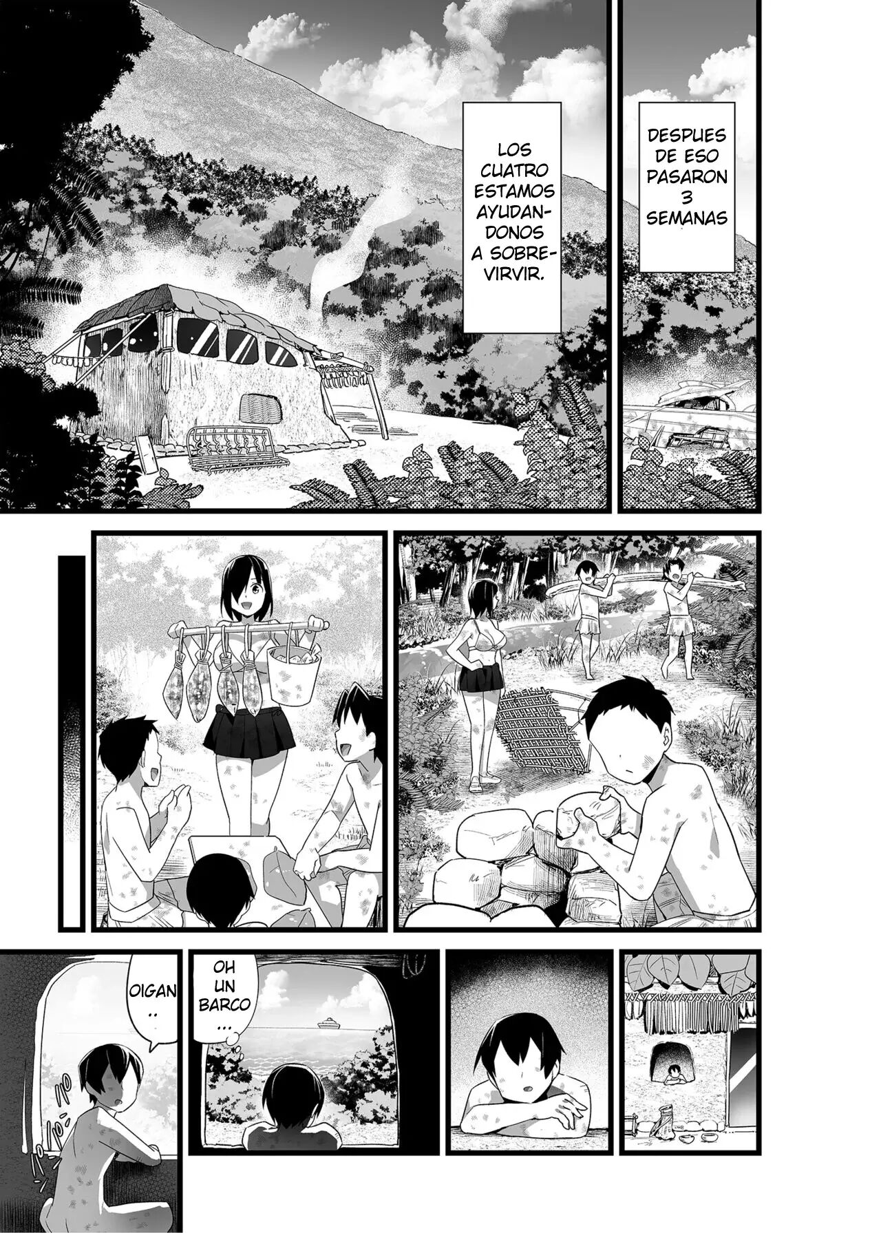 [OTOREKO (Toilet Komoru)] Mujintou JK! Choroi yo Yoshimura-san! Volume. 3  ~Minna de  Netori Hen~ |  ¡Una estudiante en una isla  desierta!  ¡yoshimura-san es facil de persuadir! Capitulo 3 ~Cogiendo con todos~ [Spanish]  [Decensored] [Digital] 图片编号 53