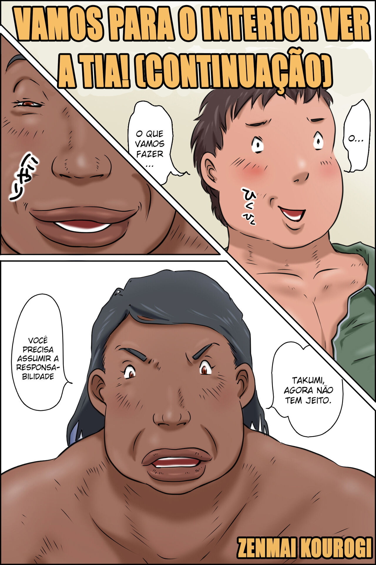 [Zenmai Kourogi] Oba-chan ni Ai ni Inaka ni Ikou! (Tsuzuki) [Português] 图片编号 1