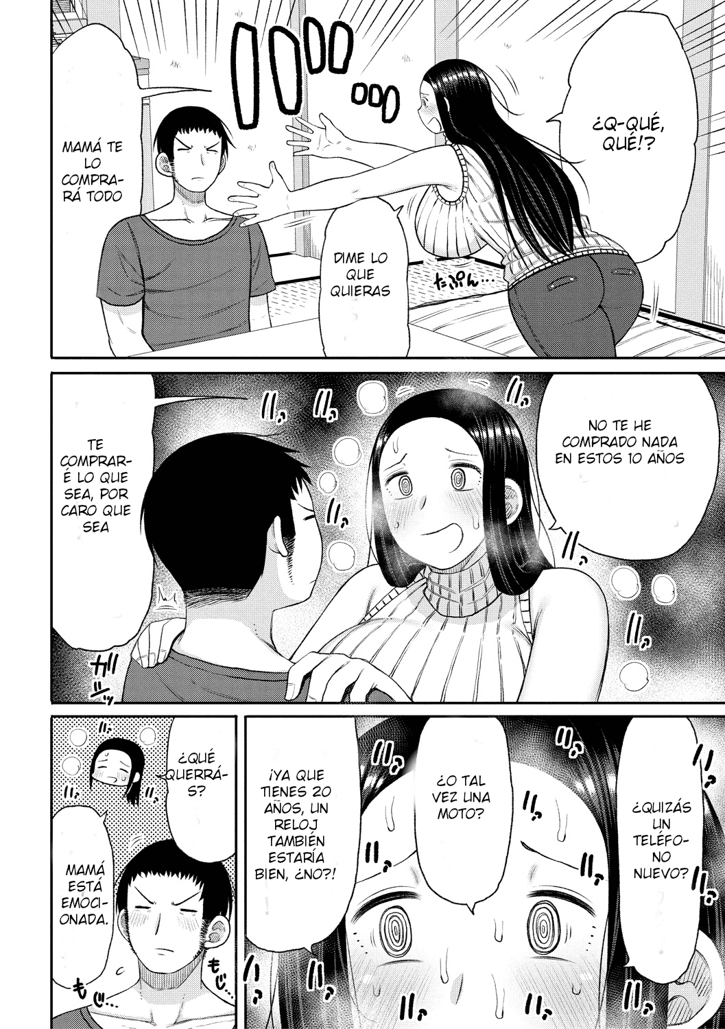 [Nagaikusa] ¿El regalo de cumpleaños es mamá? (Haramitagari na Hahaoya) [Spanish] [Digital] numero di immagine  4