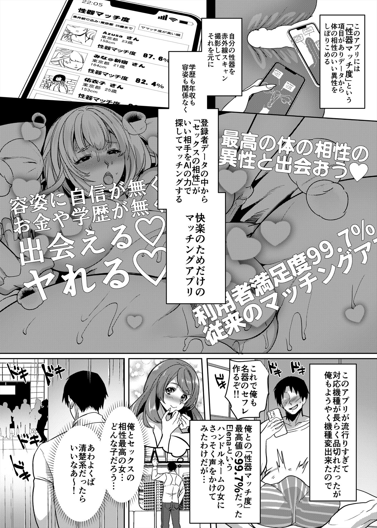 (C104) [ホークビット (孝至)]性器マッチングアプリで出会った体の相性だけは最高の女[DL版] image number 3