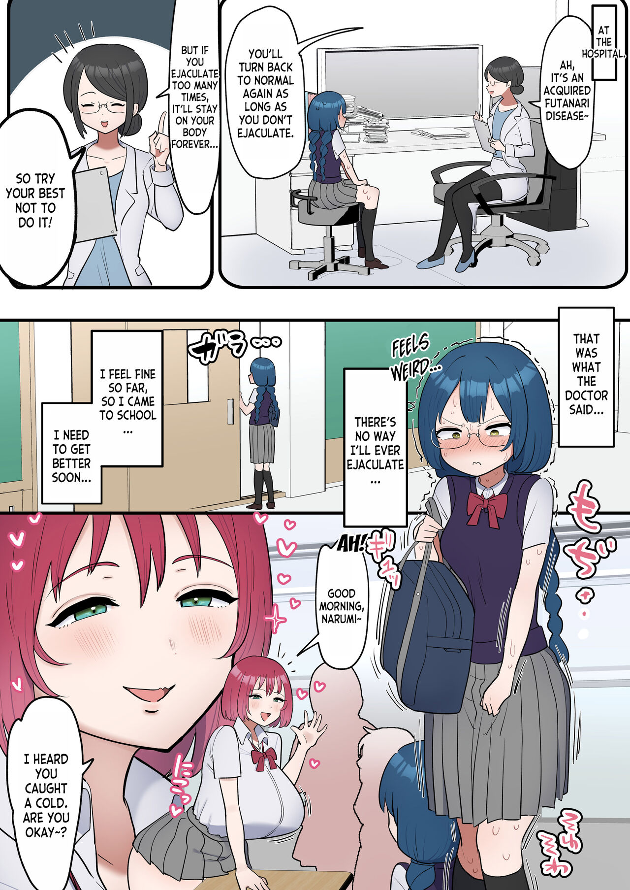 [Fence 14] Totsuzen Chinpo ga Haete Shimatta Majime Joshi, Tomodachi to Koubi Suru | The Serious girl Suddenly Grows a Dick and Fucks Her Friend [English] [desudesu] 图片编号 4