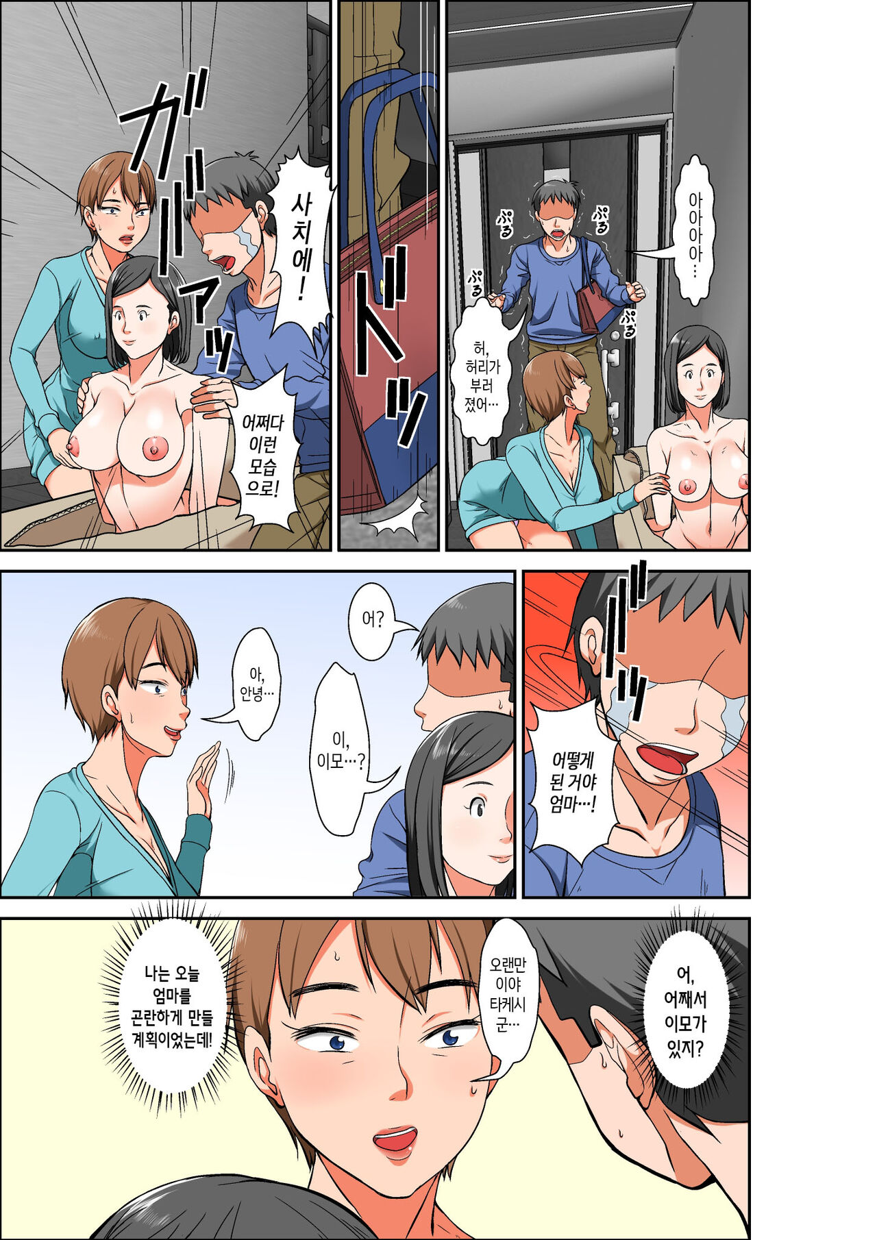 [Hoyoyodou] Hahaoya to SEX Shiyou to Shitara Chou Binkan Taishitsu   no Oba ga Wana ni Kakatta Hanashi | 엄마와 섹스를 하려는데 초민감 체질의 이모가 덫에 걸린 이야기 [Korean] [팀 숙녀] Bildnummer 7