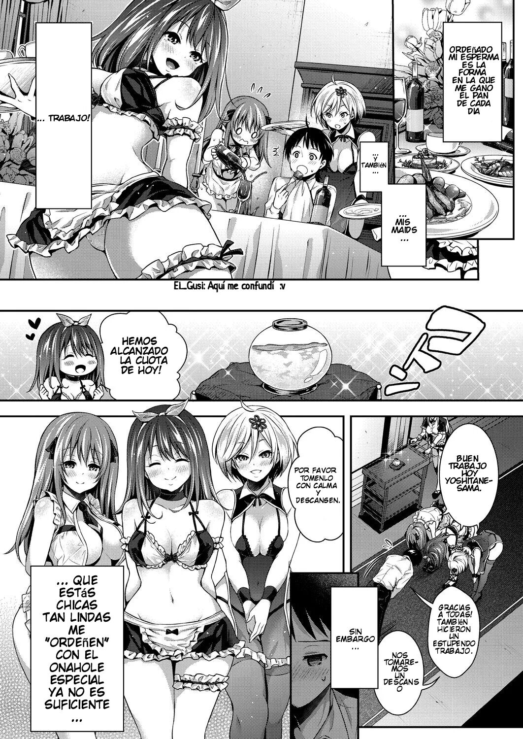 [Hachigo] Harem Maid no Damedame Ecchi Ch. 1  [Spanish]  [El Balazo Scan] [Decensored] [Digital] 12eme image