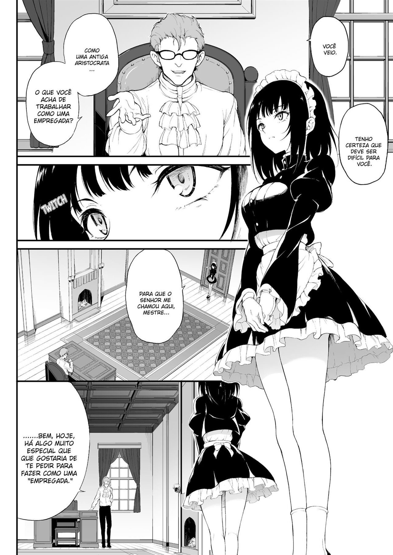 [Kyockchokyock (Kyockcho)] Maid Kyouiku. -Botsuraku Kizoku Rurikawa Tsubaki- [Portuguese-BR] [hentaikai.com] [Decensored] [Digital] 3eme image