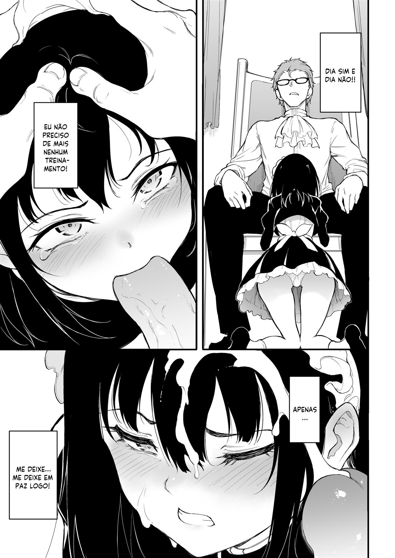 [Kyockchokyock (Kyockcho)] Maid Kyouiku. 3 -Botsuraku Kizoku Rurikawa Tsubaki- [Portuguese-BR] [hentaikai.com] [Decensored] [Digital] изображение № 8