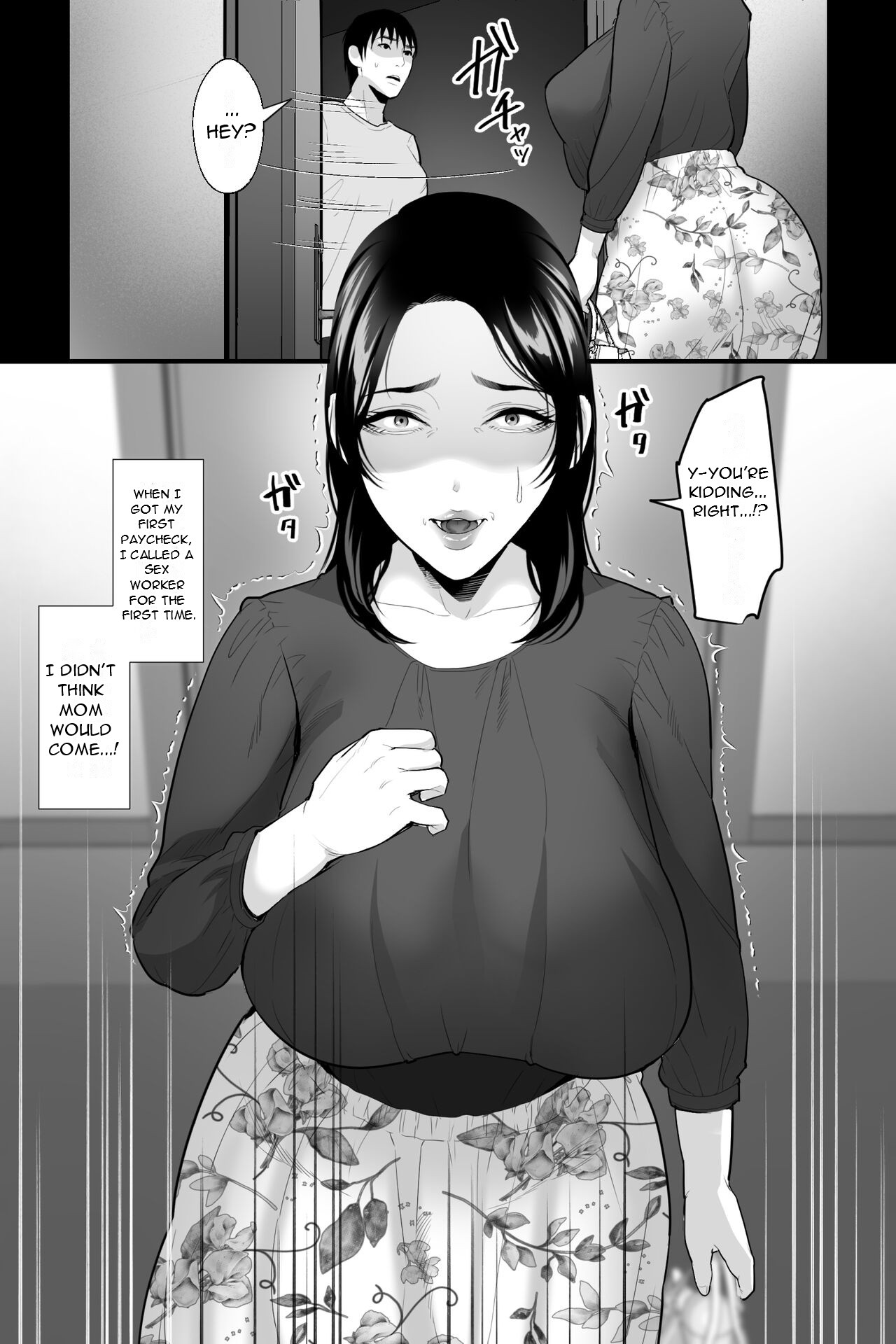 [Ginshio Honpo (Ginen)] Saggy-Breasted Woman's Flesh Pot~My Frustrated Mother Was a Lewd Big-Breasted Call Girl, So I turned Her into a Masturbator by...[English] [Decensored][DarklordMTLs] 2eme image