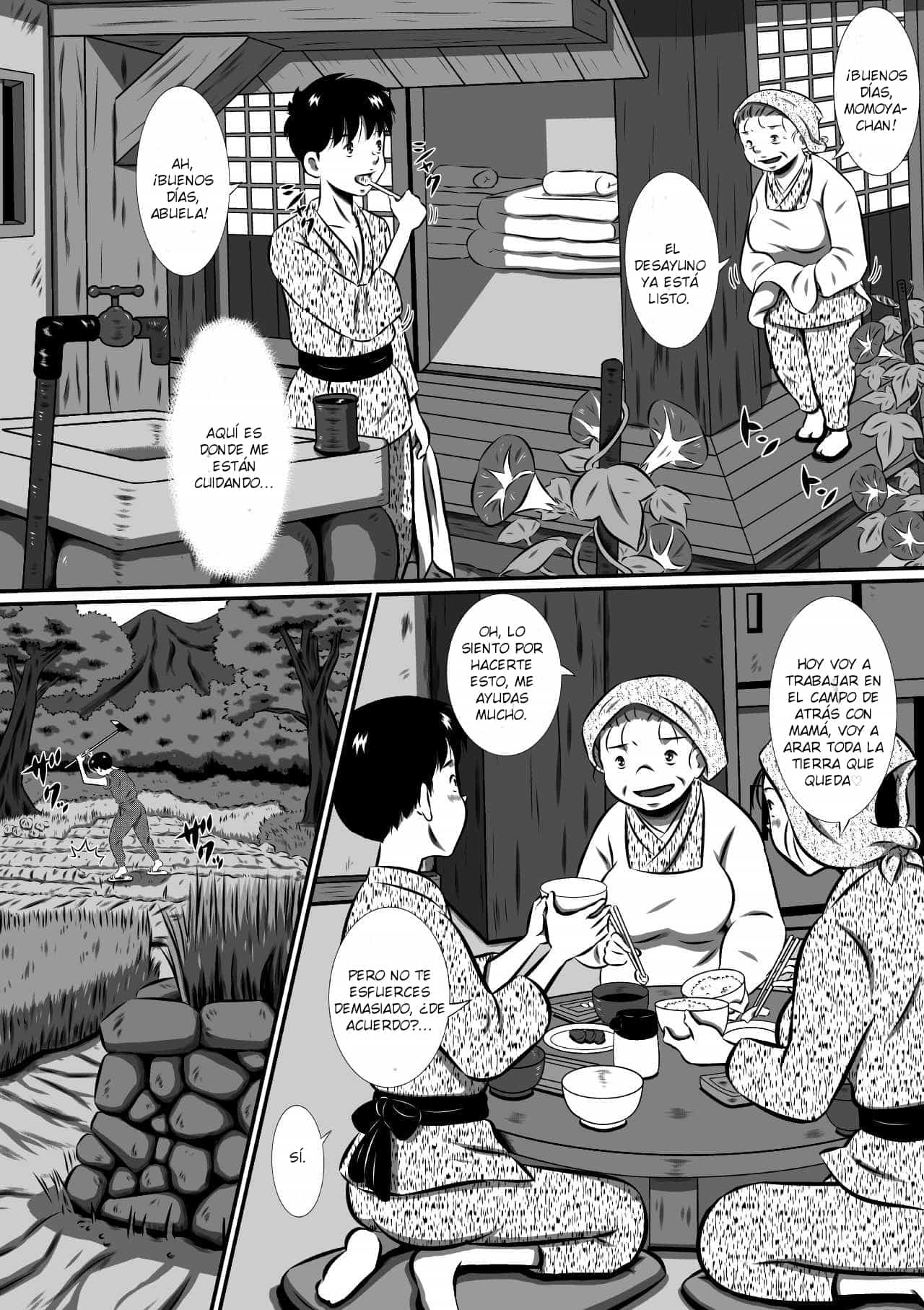 [point takashi | milk koubou] ¡La fuga de los dos! Pueblo escodido del sexo image number 12