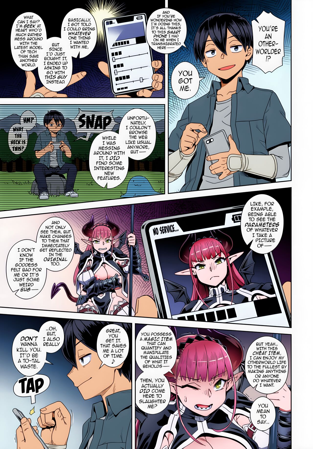 Kousuke] Ero Sumaho de Maou (Last Boss) Kouryaku | Defeating the Demon Lord (Last Boss) with a Lewd Smart Phone (COMIC Anthurium 2019-09) [English] {darknight} [Digital] [Uncensored] [Colorized] 5eme image