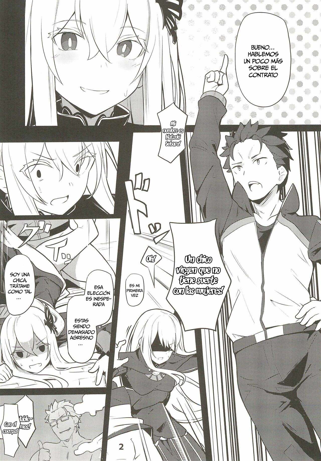 (C99) [Ohanabatake (Siseki Hirame)] Echidna sukebebon I (Re:Zero kara Hajimeru Isekai Seikatsu) [Spanish] [Moto-Moto Traducciones] 画像番号 4