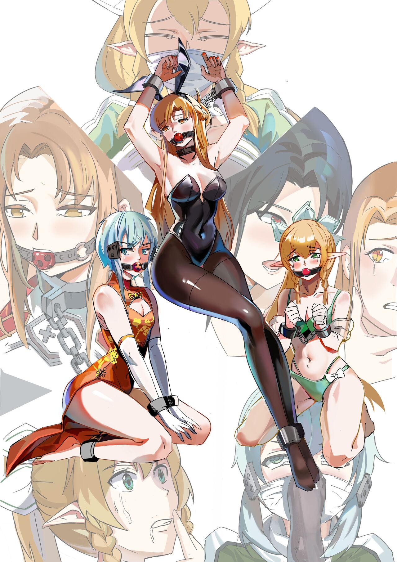 [月海] 【DID漫画】剣士、精霊と狙撃手/剑士，精灵与狙击手1-6P image number 1