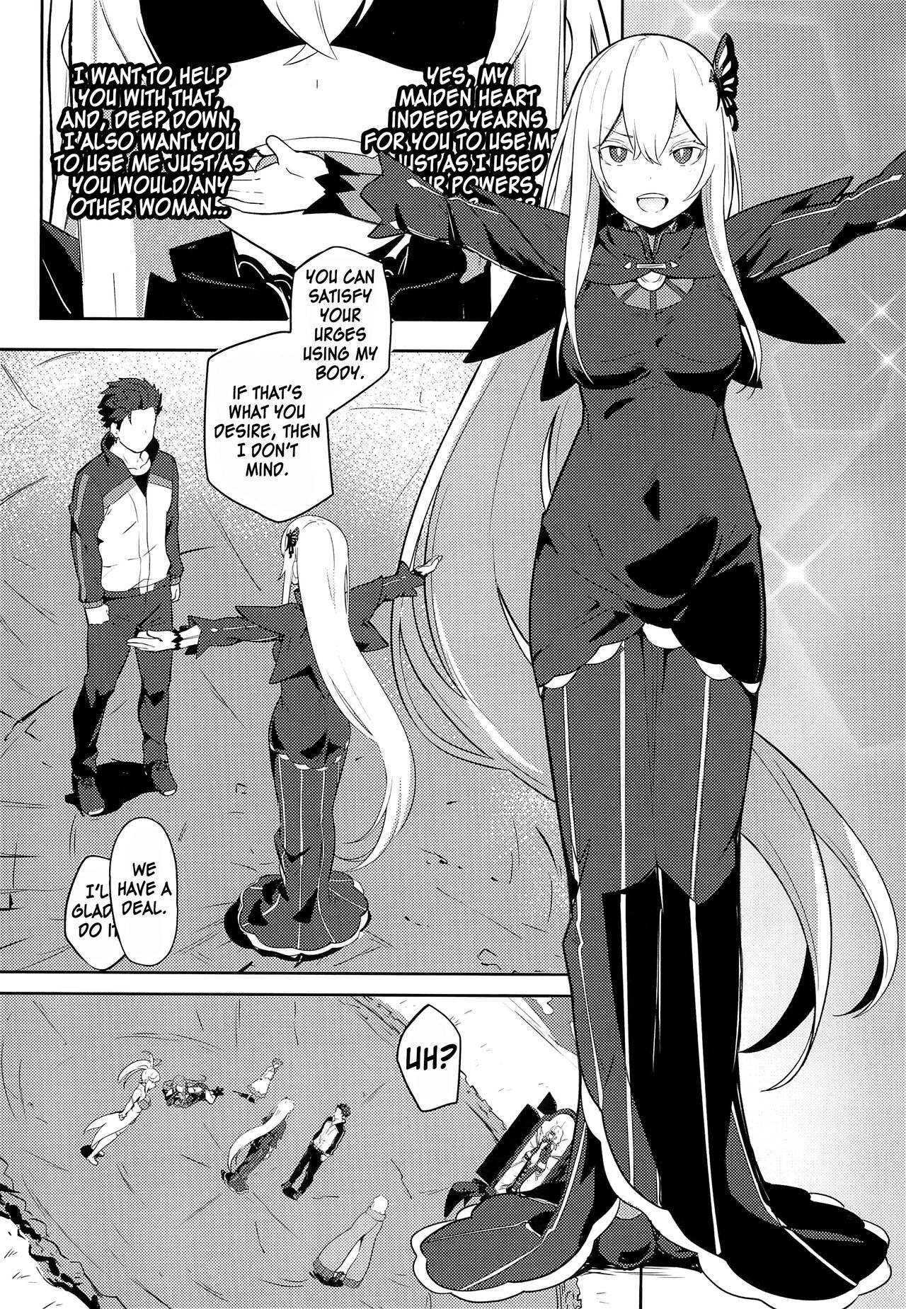 (C99) [Ohanabatake (Siseki Hirame)] Echidna sukebebon I (Re:Zero kara Hajimeru Isekai Seikatsu) [English] [Kinsei Translations] image number 2