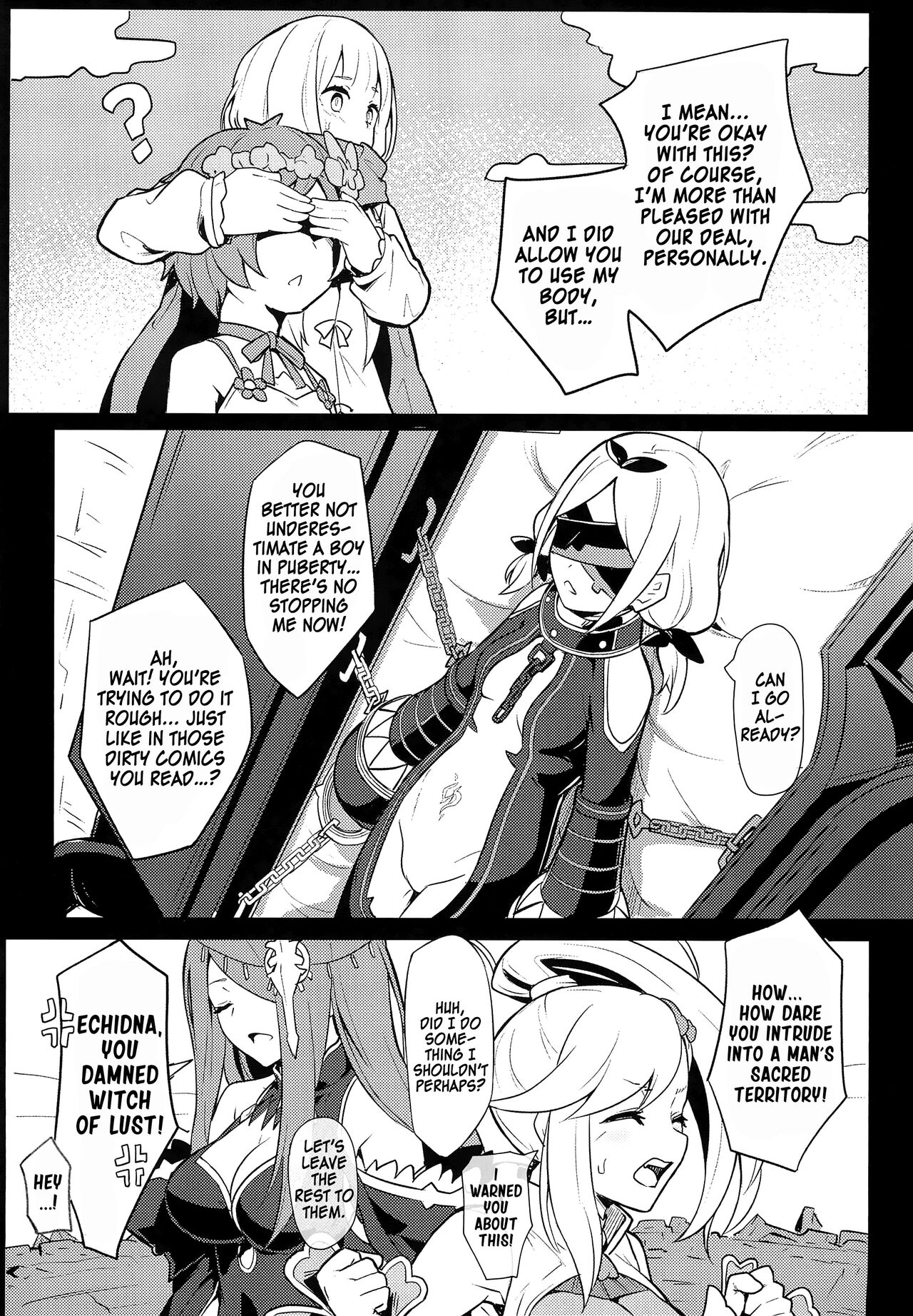 (C99) [Ohanabatake (Siseki Hirame)] Echidna sukebebon I (Re:Zero kara Hajimeru Isekai Seikatsu) [English] [Kinsei Translations] image number 4