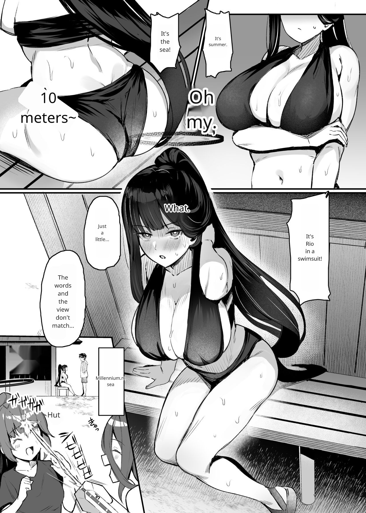 [Nijyouhan (ijou)] Rio to Natsu no Hi (Blue Archive) [English] [Digital] 2eme image