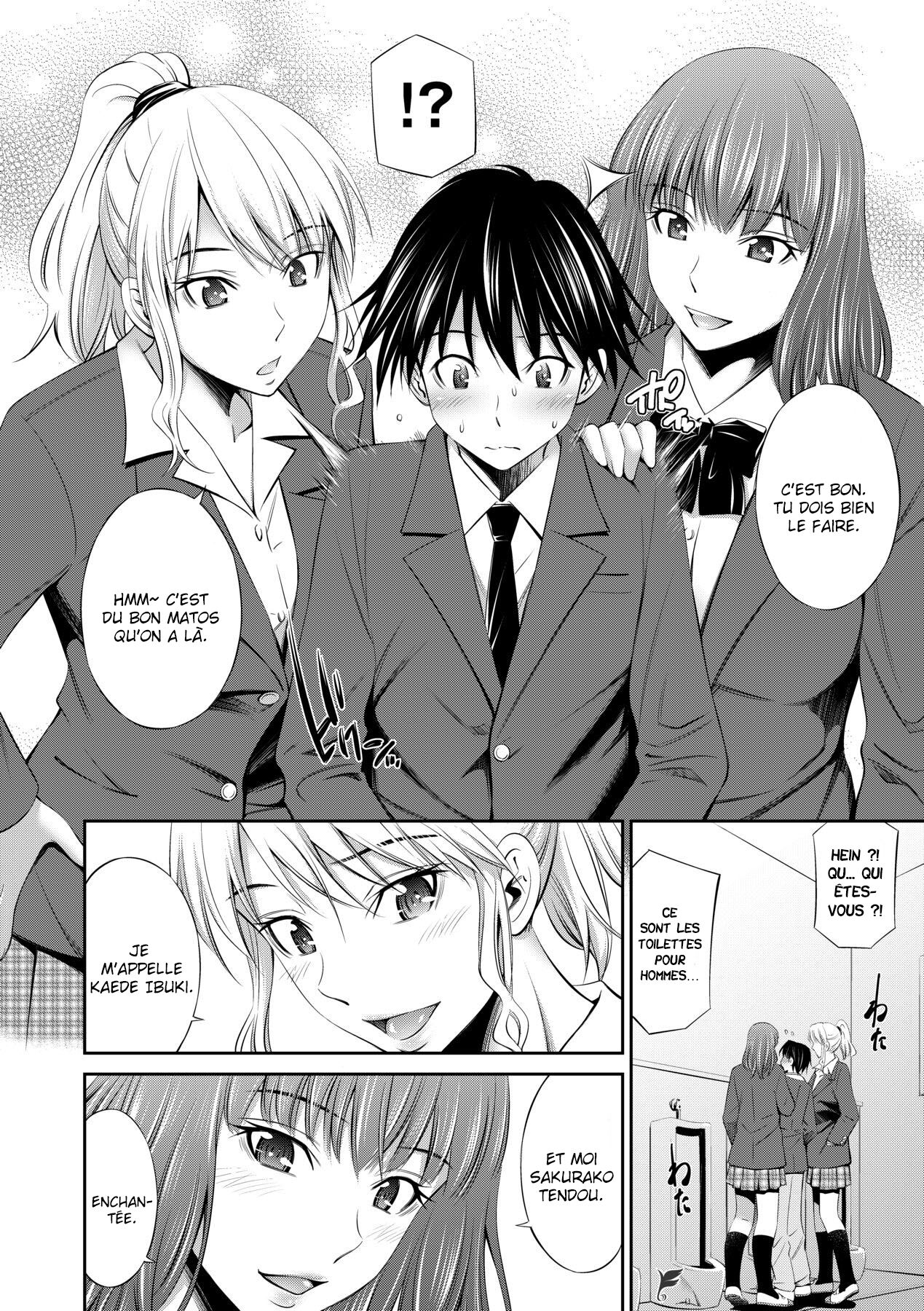 [Sabashi Renya] Senpai-tachi to no Gakuen Seikatsu Ch1-2 [French] [O-S] [Decensored] [Digital] numero di immagine  12