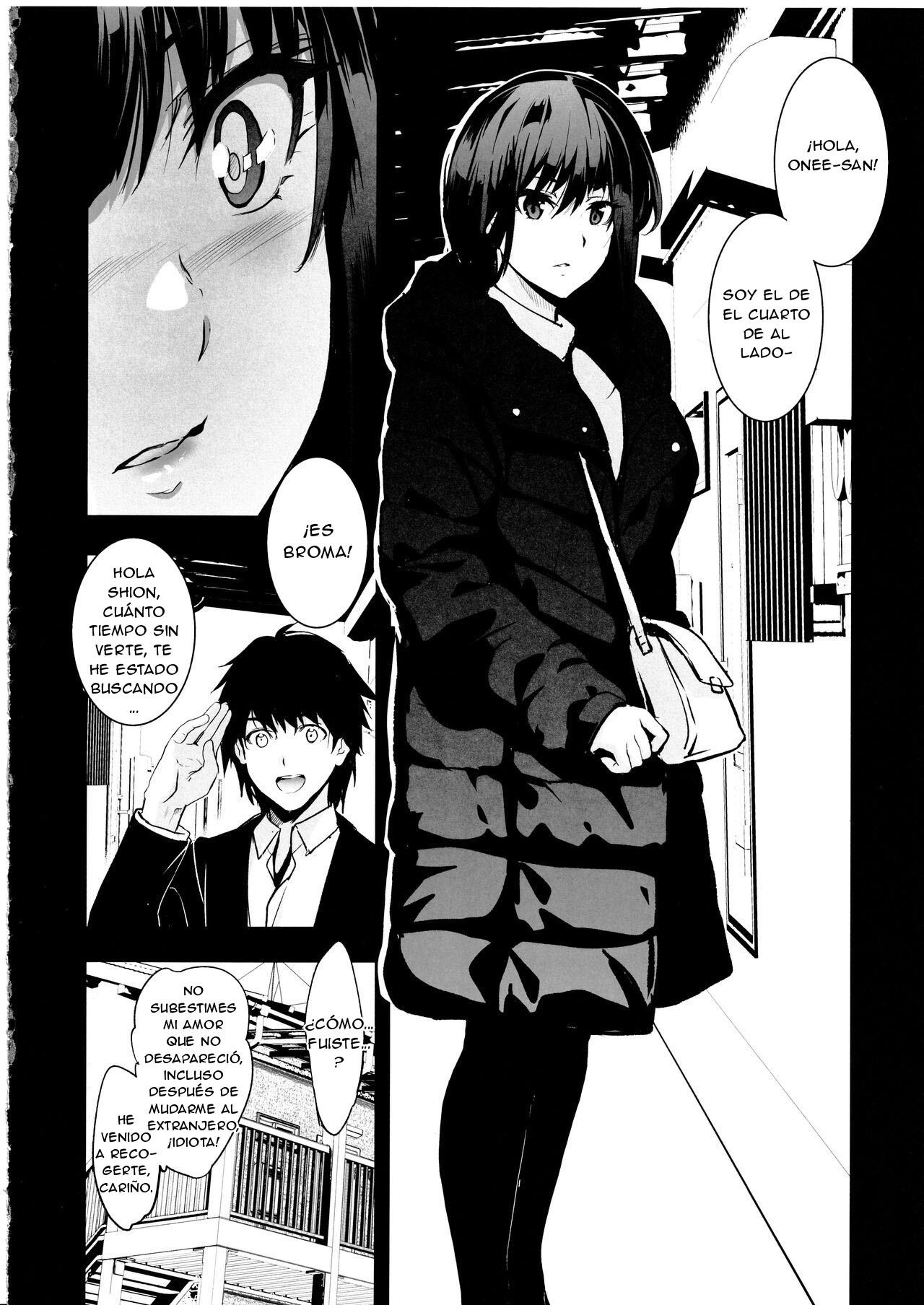 (CT42) [Jingai Makyou (Inue Shinsuke)] Otonari no Nie Yon Tooku e Itta Osananajimi [Spanish] [New Scan Doujin] image number 35