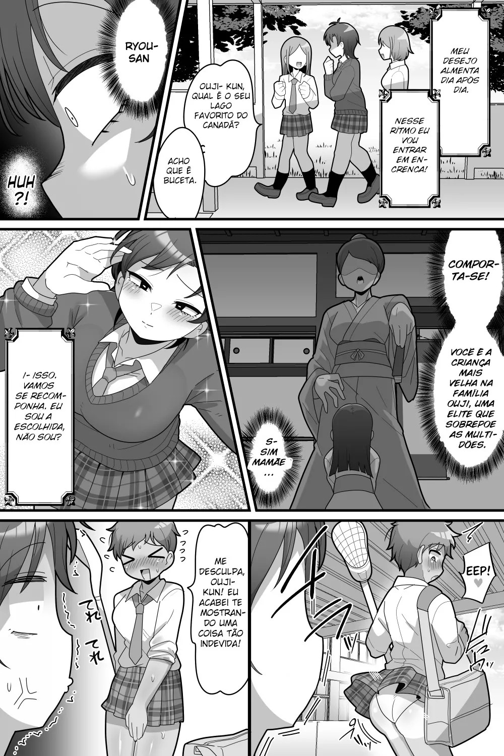 [Dakkoku Kidoutai S.A.C (Dakkoku Jiro)] Gakuen no Ouji-sama VS Futanari Chinpo [Portuguese-BR] numero di immagine  9