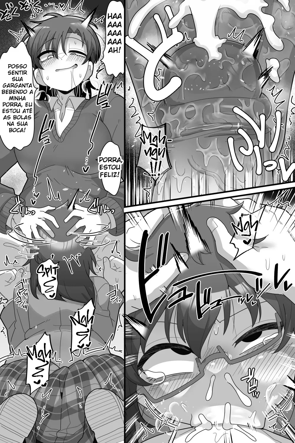 [Dakkoku Kidoutai S.A.C (Dakkoku Jiro)] Gakuen no Ouji-sama VS Futanari Chinpo [Portuguese-BR] numero di immagine  15