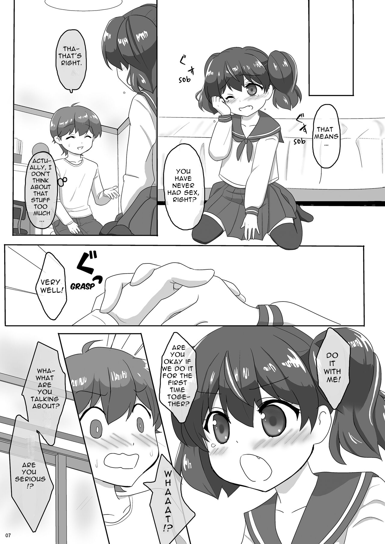 (C91) [PASTEL WING (Kisaragi-MIC)] Sakurai-san-chi no Kyoudai Jijou 01 ~Kokona no Hajimete Ecchi~ | Sakurai Sibling Circumstances 01 ~Kokona's First Time~ [English] [Sleepy Works] image number 7
