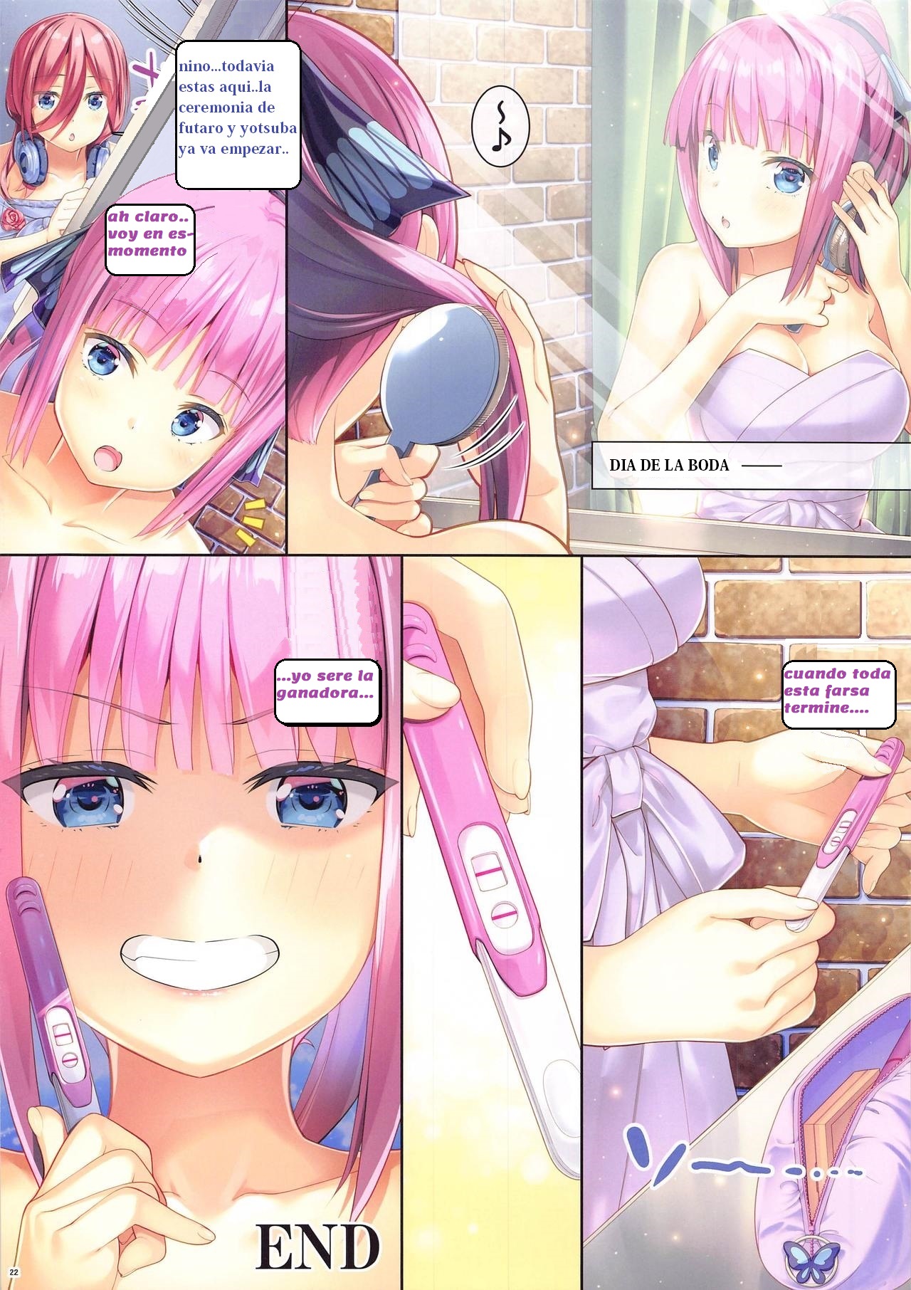 (SC2020 Summer) [Yan-Yam] Fu-kun No Kodane Ga Itoshikute (Gotoubun no Hanayome) [Spanish] 이미지 번호 21