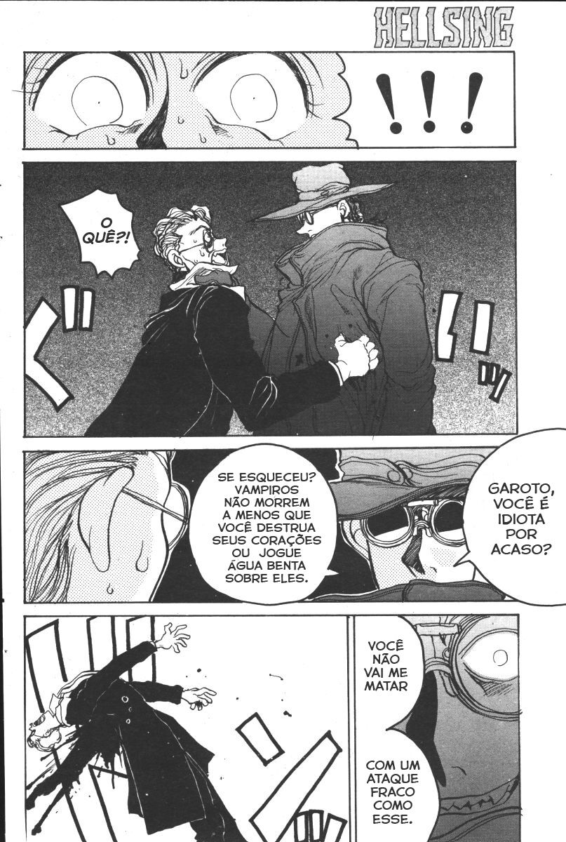 [Hirano Kouta] Hellsing. The Legends of a Vampire Hunter (COMIC Kairakuten 1996-10) [Português-BR] [MPScans] 14eme image