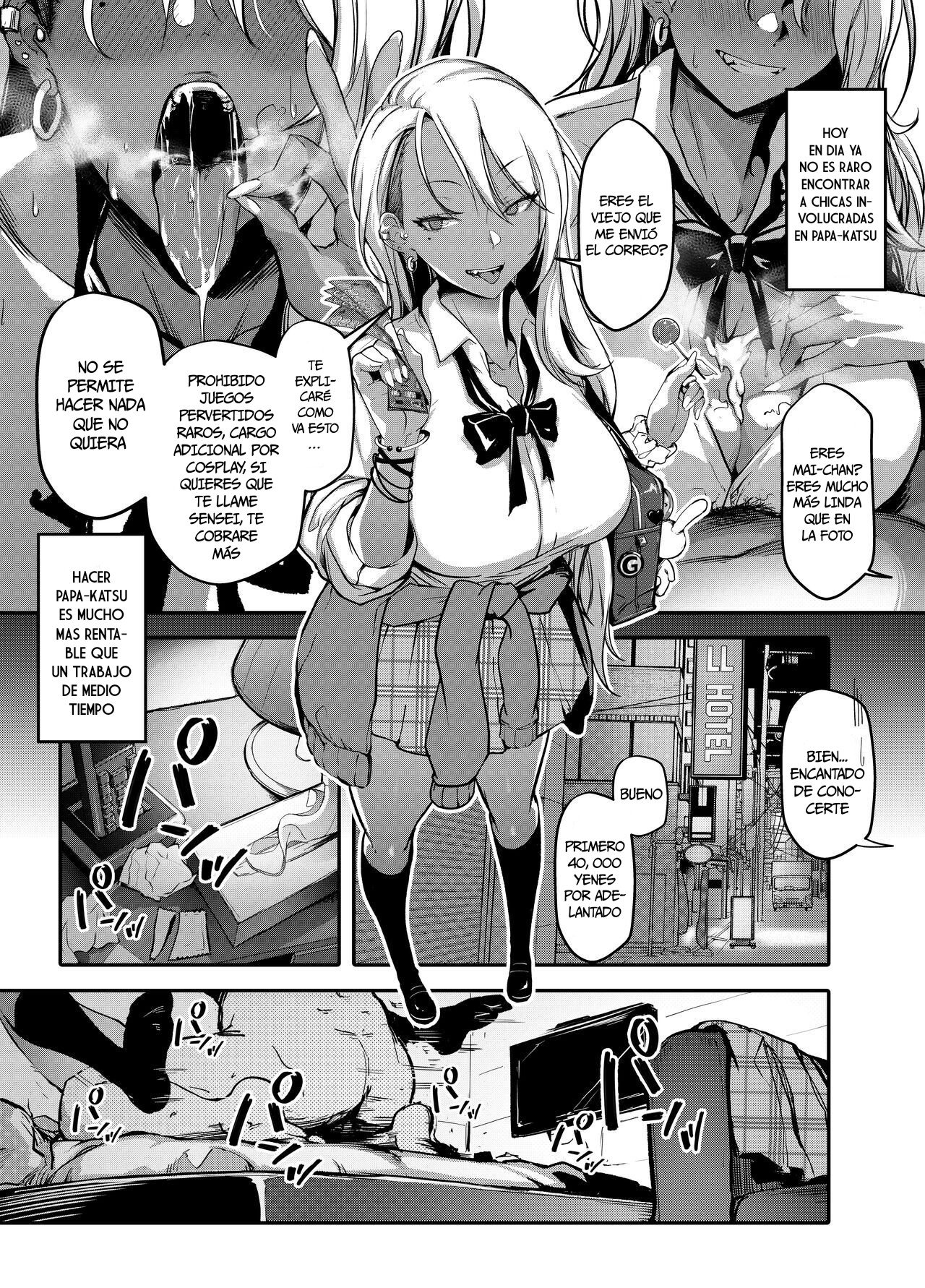 [Onkyu] Namaiki JK ga Wakaraserareru Hon | Castigando a una Gyaru Malcriada [Spanish] [Moto-Moto Traducciones] [Digital] image number 2