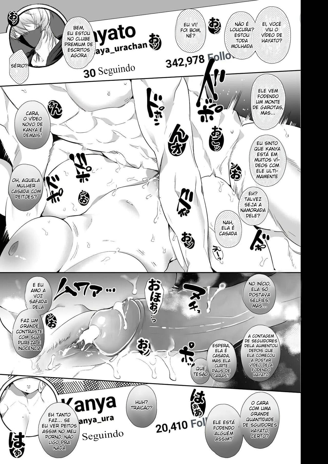 [Yatomomin (Yamamoto Tomomitsu)] Kana-san NTR ~Uraaka Danshi ni yoru Uraaka Hitozuma Mesu ochi Choukyou~ | A Degradação de Uma Dona de Casa Por Um Famosinho da Internet [Portuguese-BR] 图片编号 2