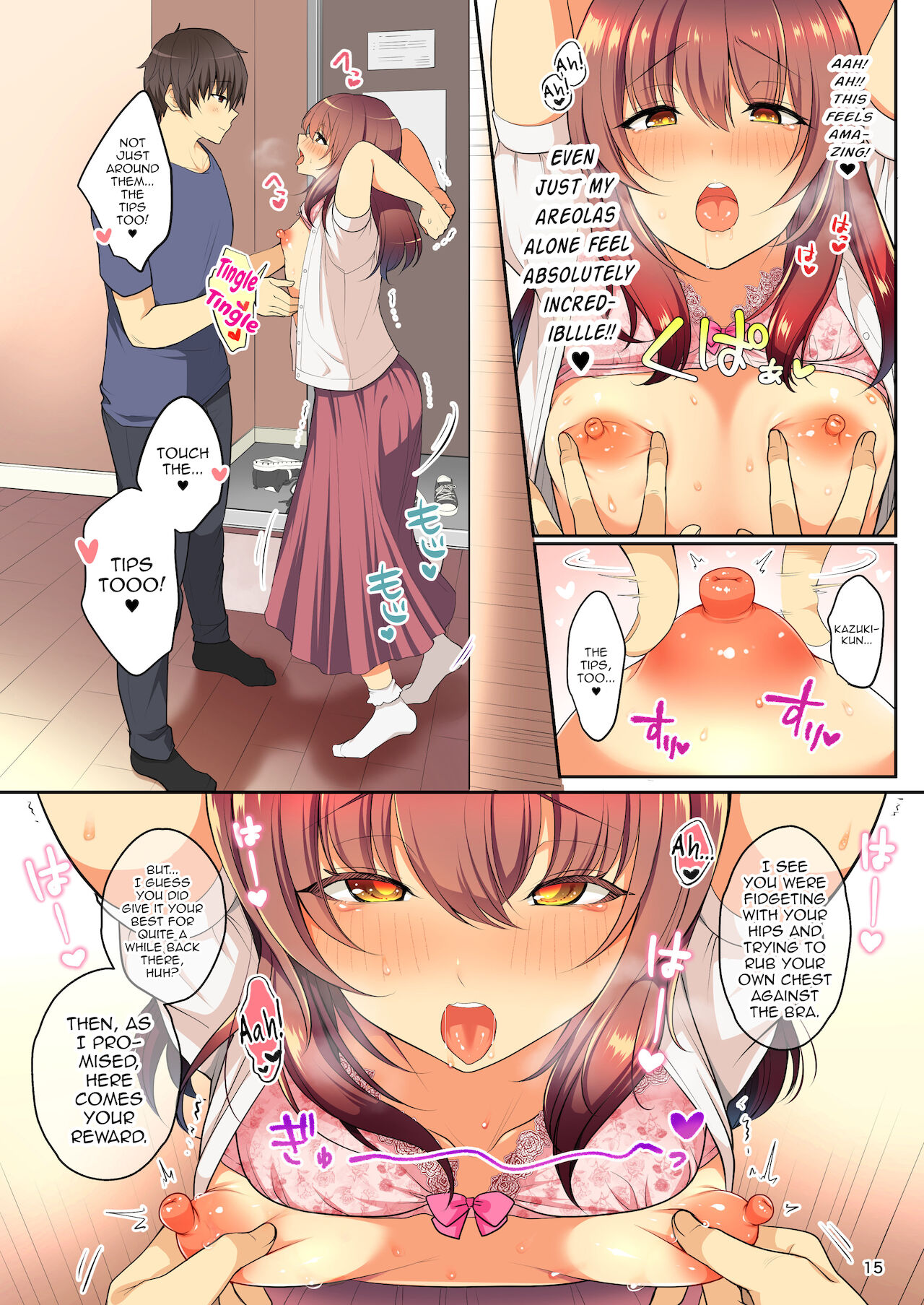 [Kakukonoka (Menoko)] Senpai no Oppai ~Josou Date Hen~ [English] 16eme image