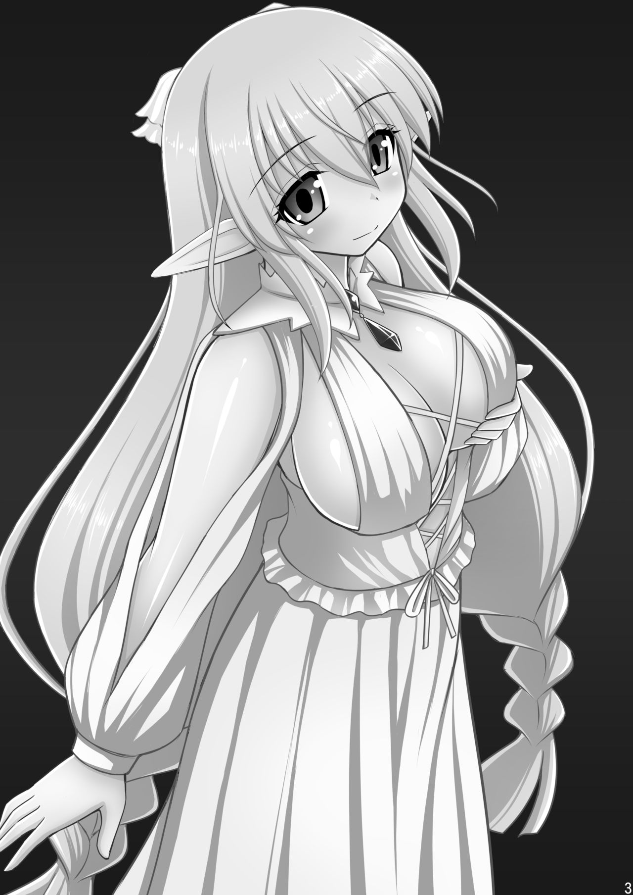 [Asanoya (Kittsu)] Chou Oppai Elf ni Oshioki [Digital] 图片编号 3