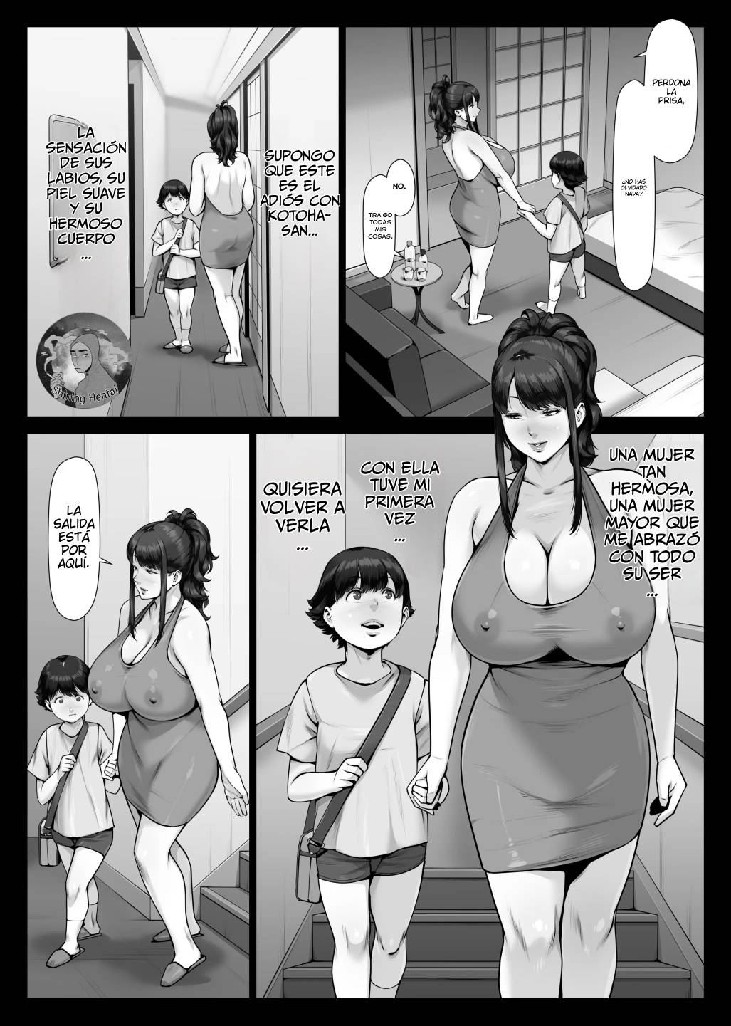 [enma] Momoiro Kikyou Boku no Hajimete wa Toshiue Bakunyuu Soap-jou | Mi primera vez fue con una voluptuosa dama de compañía mayor [Spanish] [LicoD.Olmer] изображение № 82