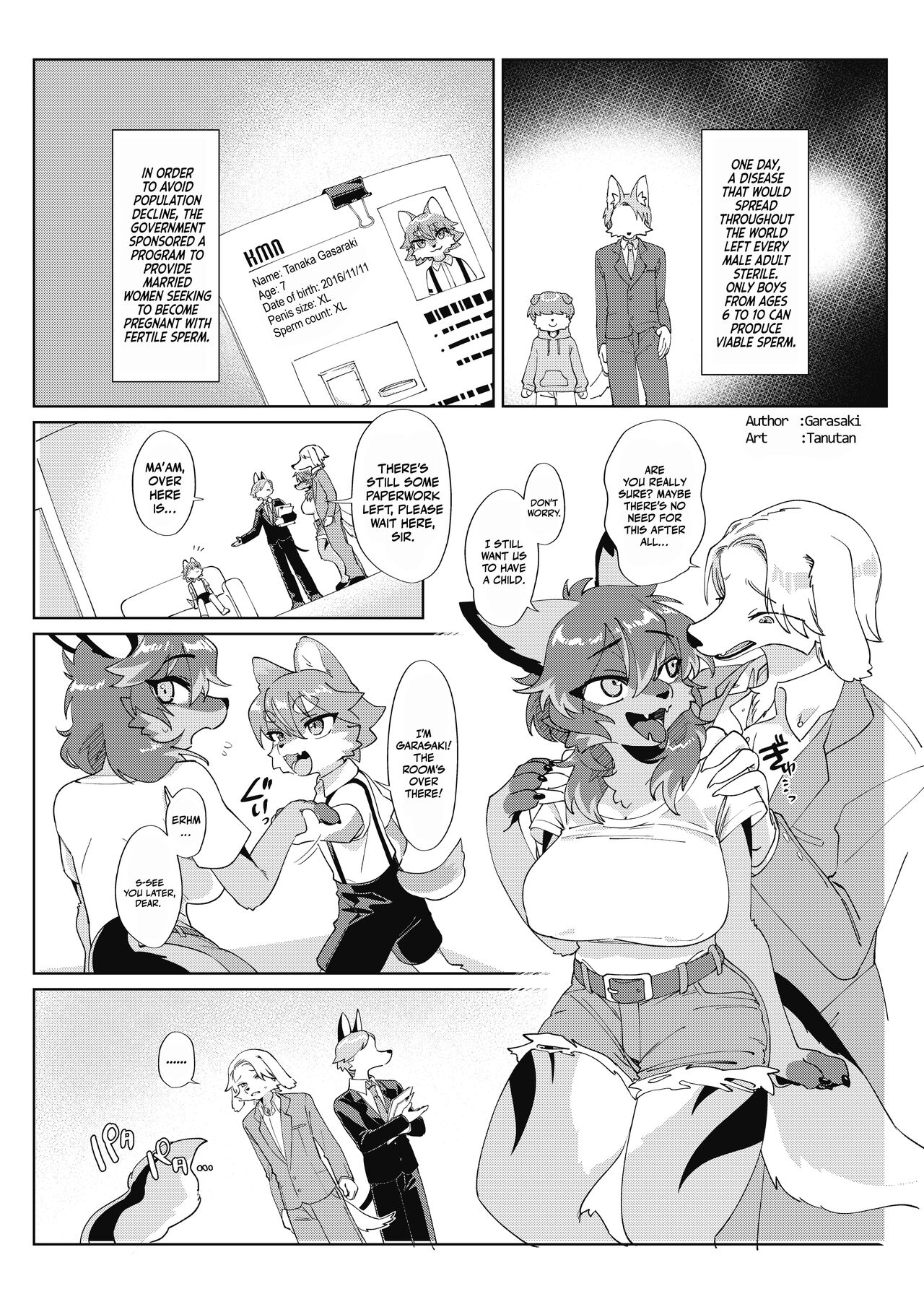 [Mesukemo Studio (Garasaki, Tanutan)]  Youkoso, KemoShota Gaisha e! | Tanutan's story [English] [Kinsei Translations] [Decensored] [Digital] [Incomplete] 画像番号 1