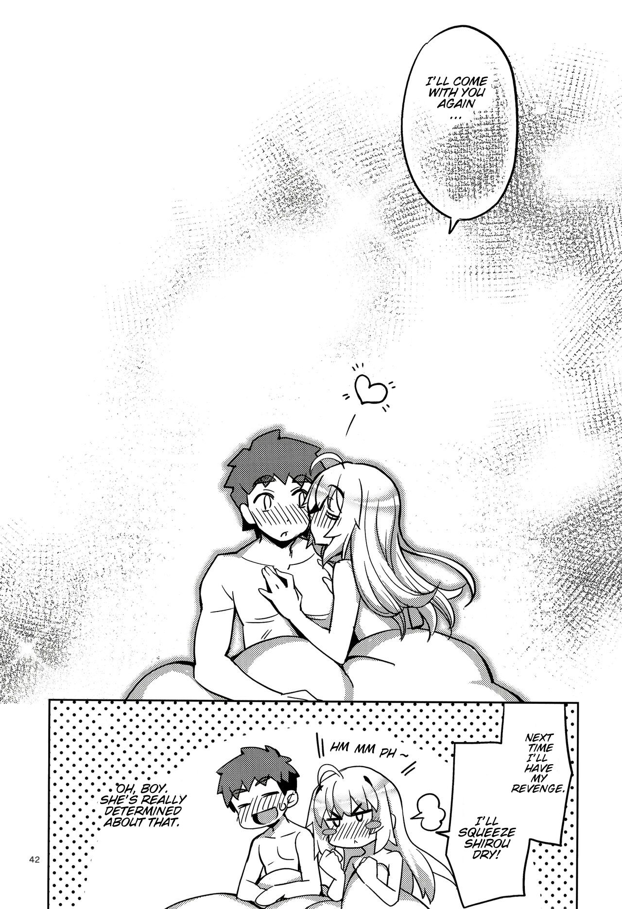 (C102) [RUBBISH Selecting Squad (Namonashi)] RE32 ShiKen ga LoveHo de Sukebe  Suru dake no Hon  | Shirou and Saber do lewd things at a hotel. (Fate/Stay Night) [English] [Completely_Random] image number 43