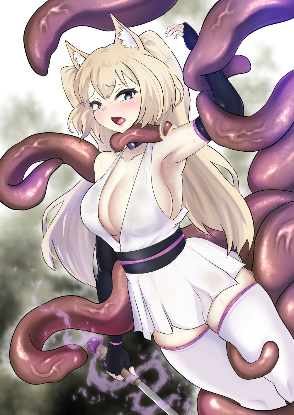 [Segami] Choukoujinki Hikari Chou Tsuyotsuyo Bishoujo Gyaru Senshi ga Gekishuu-zeme to Shokushu-zeme de Chou Yowayowa ni!? Saikyou Hentai Kaijin ni Yodoushi Ryoujoku sareru Hanashi imagen número 43