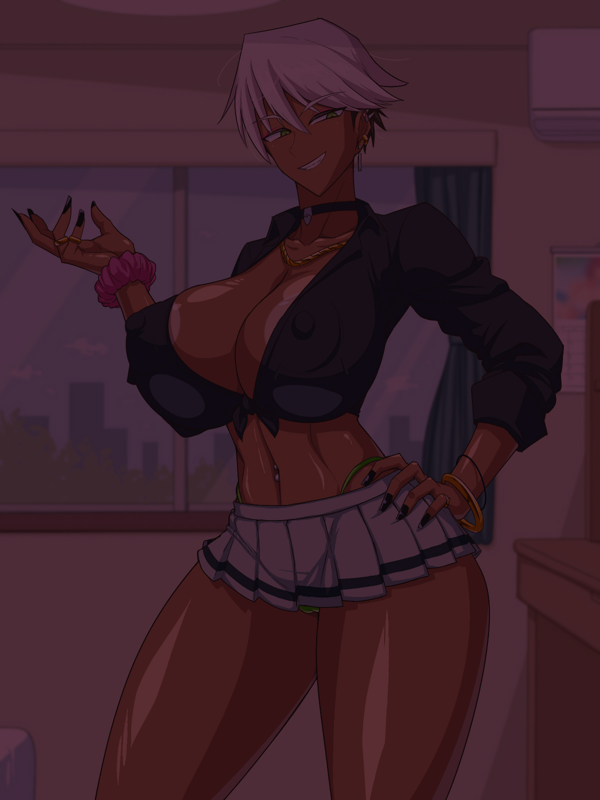 [Himitsu Kessha Vanitas] Guro gyaru wa otaku (no chinpo) ni yasashii !?[中国翻訳]［百歌道个人汉化］ 이미지 번호 5