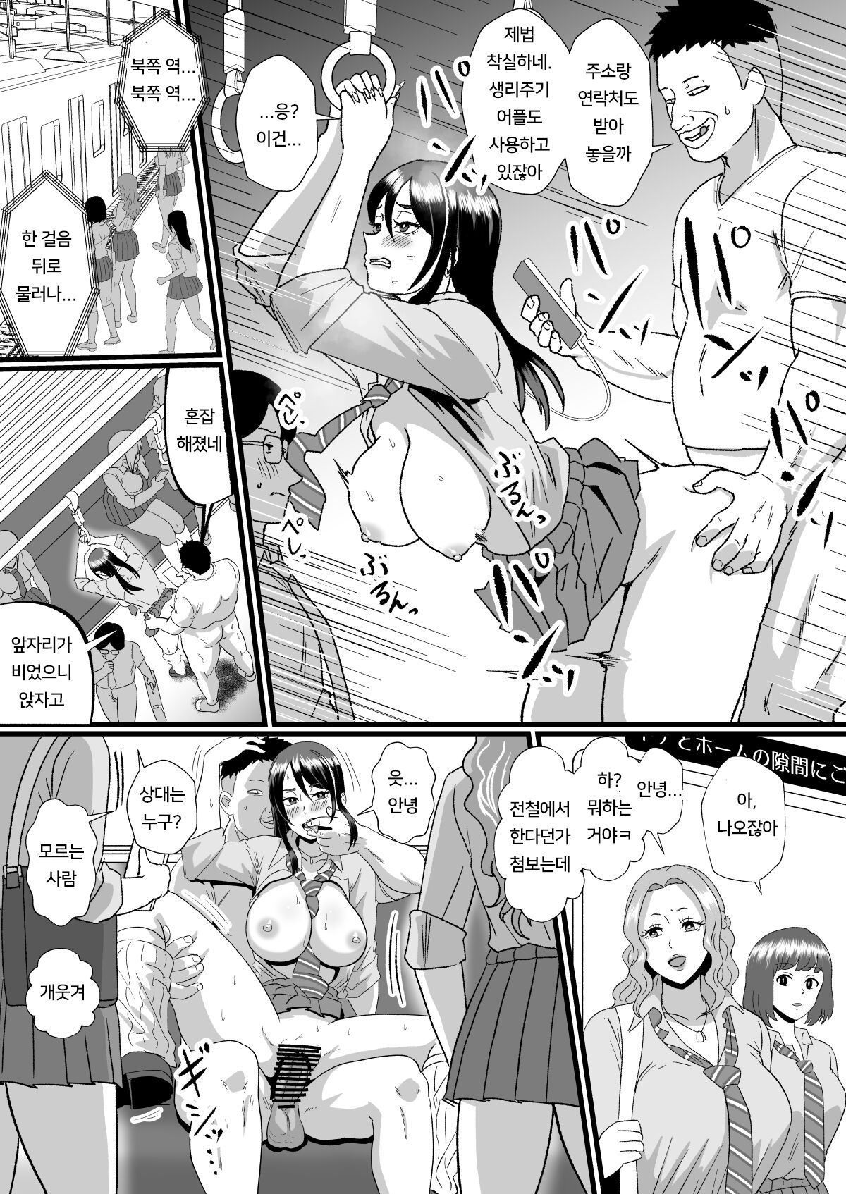 [Hotel Shikinseki (Protohotel)] Tsuugaku Densha ni Arawareta Ninshiki Kaihen Oji-san | 통학전철에 나타난 인식개변 아저씨 [Korean] [Digital] numero di immagine  28