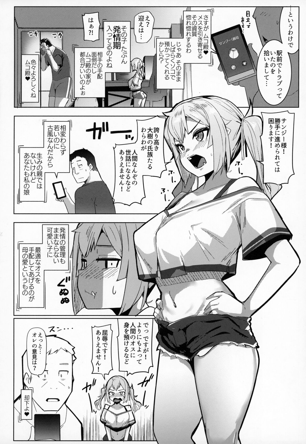 (C104) [Hitsuji Kikaku (Muneshiro)] Imouto wa Mesu Orc 7 Bildnummer 5