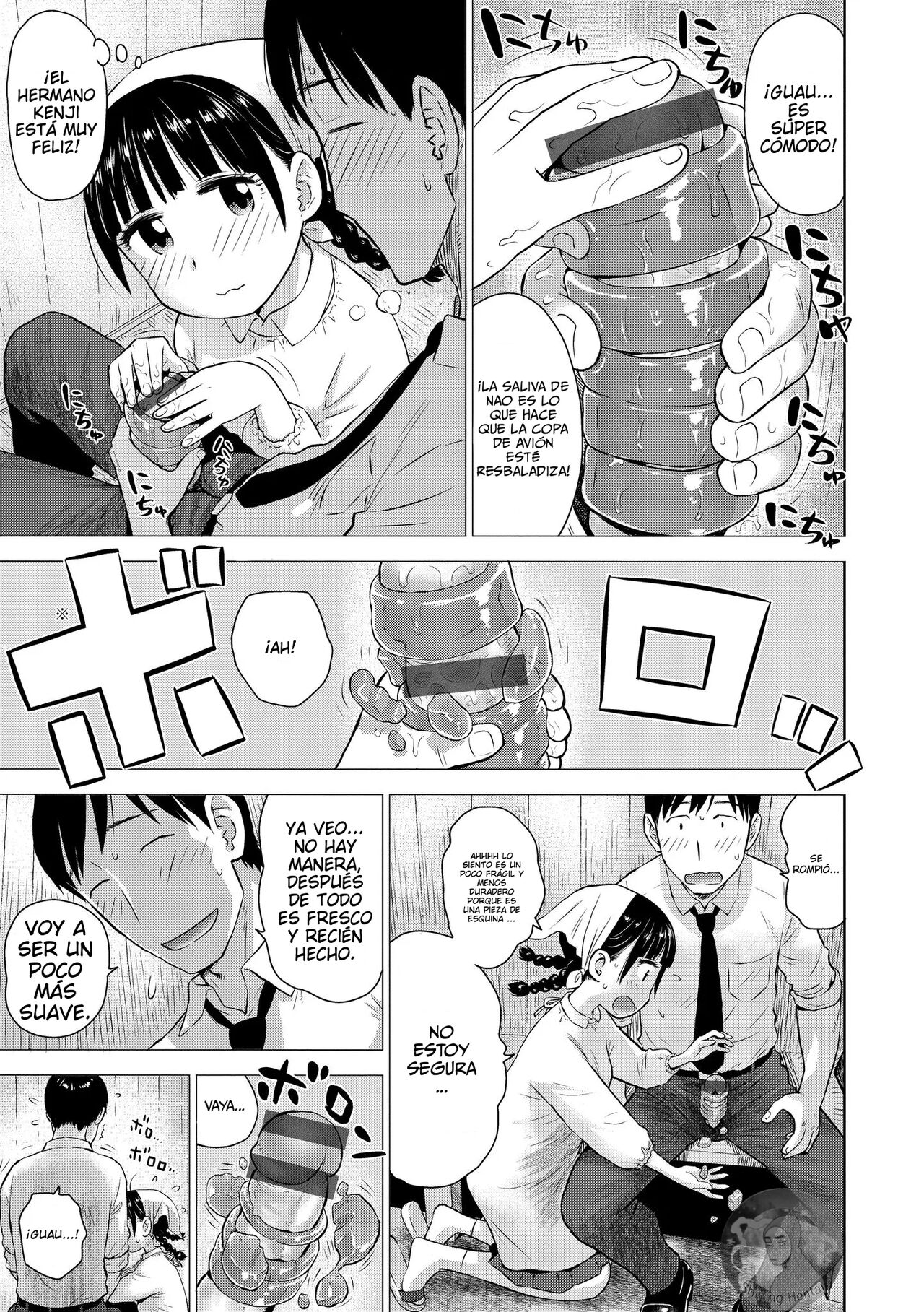 [Karma Tatsurou] Naho-chan wa Onahoya-san | ¡Mizuki, la empleada de la tienda de copas de avión! [Spanish] [Digital] image number 11