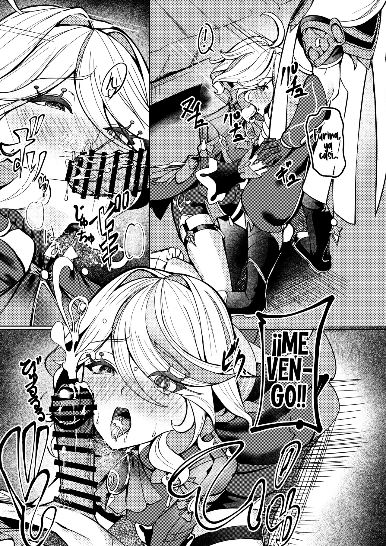 [Haraita Sangyou (Shiro Paka)] Koyoi no Boku wa Kimi dake no Mono (Genshin Impact) [Spanish] [Rakuen Translations] [Digital] image number 14