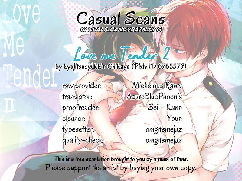 [Kyujitsusyukkin (Chikaya)] Love Me Tender 2 [English] Boku no Hero Academia (Casual Scans) image number 3