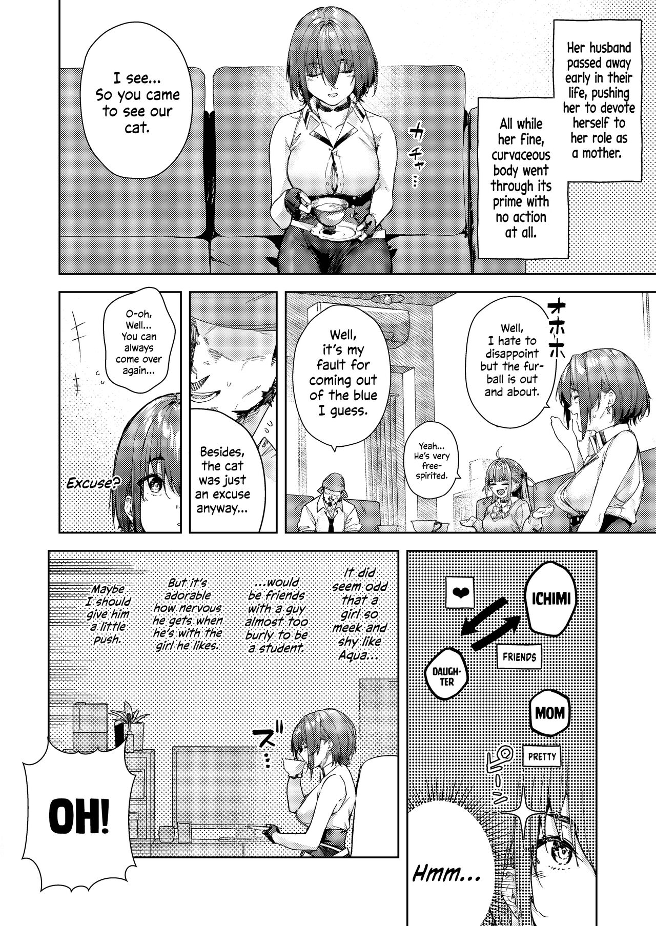 [Hikoushiki (CowBow)] Minato-san Chi no Okaa-san | Minato-san's Mom (Marine Senchou no Usui Hon Soushuuhen) (Houshou Marine) [English] [Watson] [Digital] 画像番号 2