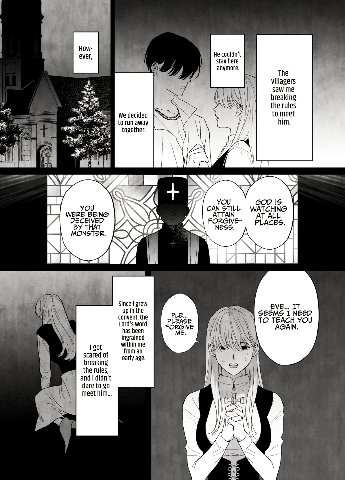 [Green Onion Bun (Jinmen Shijimi)] Tsumi wo Okashita Shuudou Onna wa Orochi no Mamono ni Zange suru | Sinful Nun Pays Penitence To The Serpent [English] [Guarana Translations] 35eme image